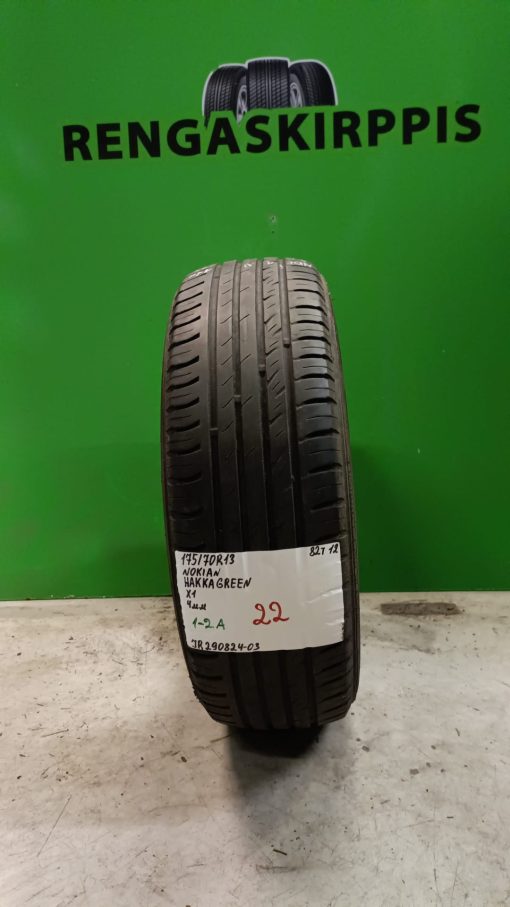 175/70R13 Nokian HakkaGreen 82T kesä 4mm / 1-2A