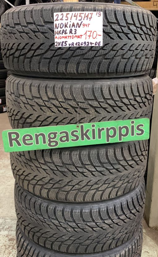 225/45R17 Nokian HKPL R3 94T kitka ajamattomat / 2V85