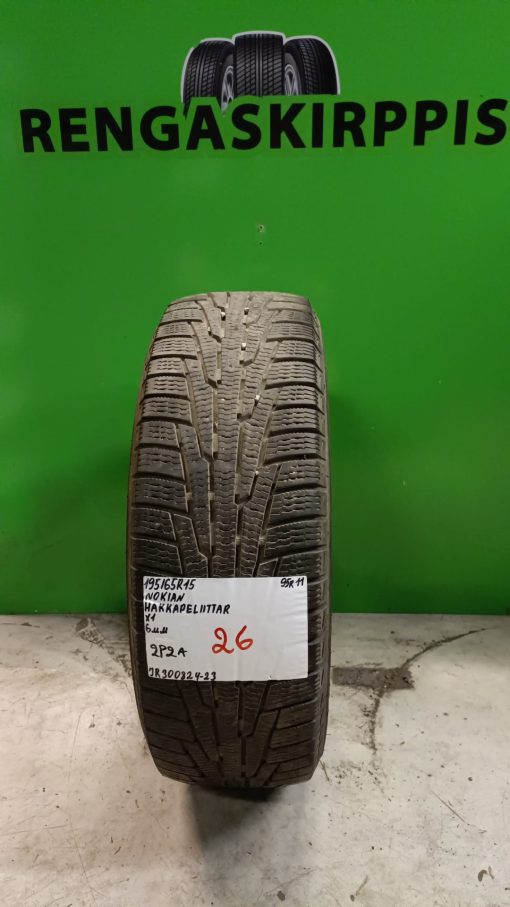 195/65R15 Nokian HKPL R 95R kitka 6mm / 2P2A
