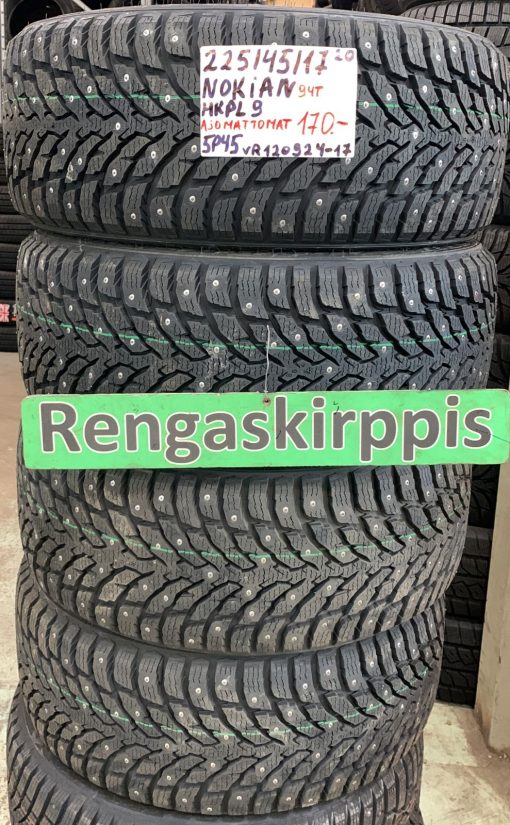 225/45R17 Nokian HKPL 9 94T nasta ajamattomat / 5P45