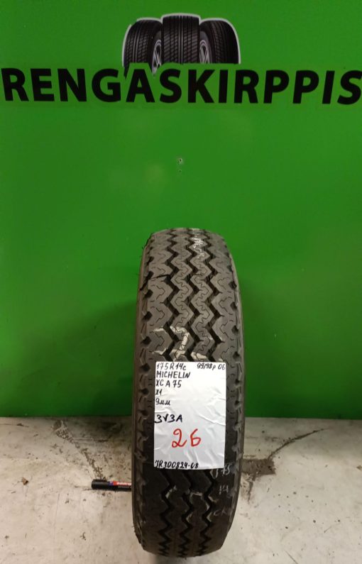 175/80R14C Michelin XCA75 99/98P kesä 9mm / 3V3A