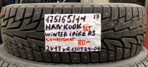 175/65R14 Hankook Winter IPike RS 86T nasta ajamattomat / 2V13