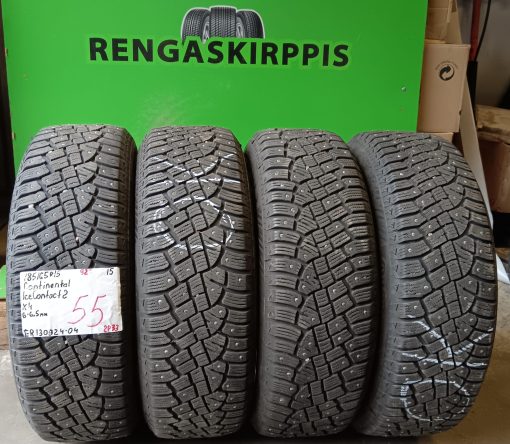 185/65R15 Continental IceContact 2 92 nasta 6-6,5mm / 2P33