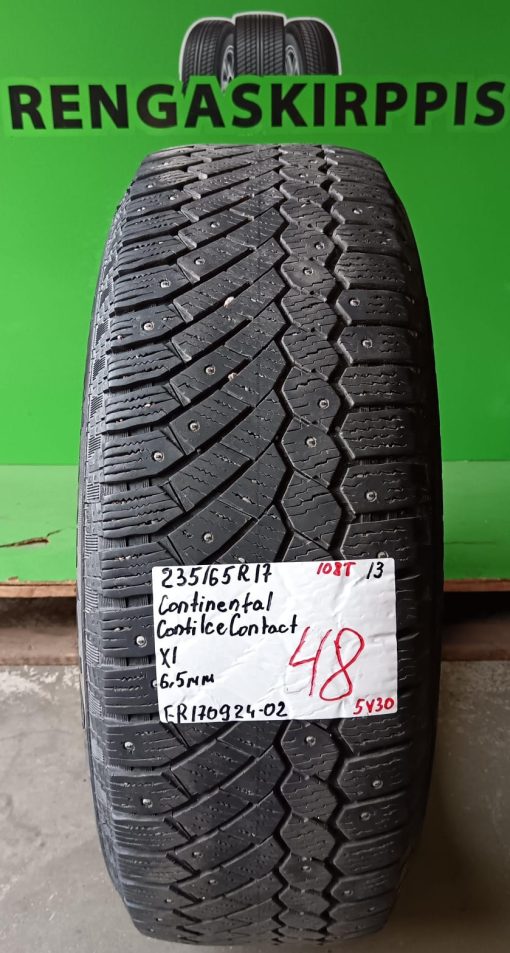 235/65R17 Continental ContiIceContact 108T nasta 6,5mm / 5V30