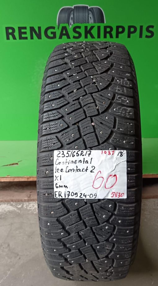 235/65R17 Continental IceContact 2 108T nasta 6mm / 5V30