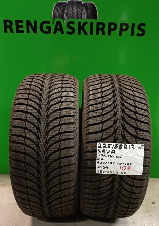 225/55R17 Sava Eskimo Ice 94T kitka ajamattomat / 7V2A