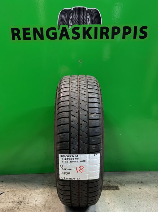 185/65R15 Firestone Fire Hawk 700 kesä 7,5mm / 4P2A
