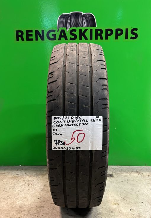205/75R16C Continental ContiVanContact 200 113/111R kesä 6mm / 7P3A