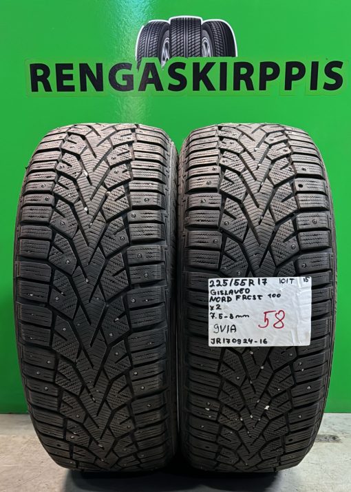 225/55R17 Gislaved Nord Frost 100 101T nasta 7,5-8mm / 9V1A