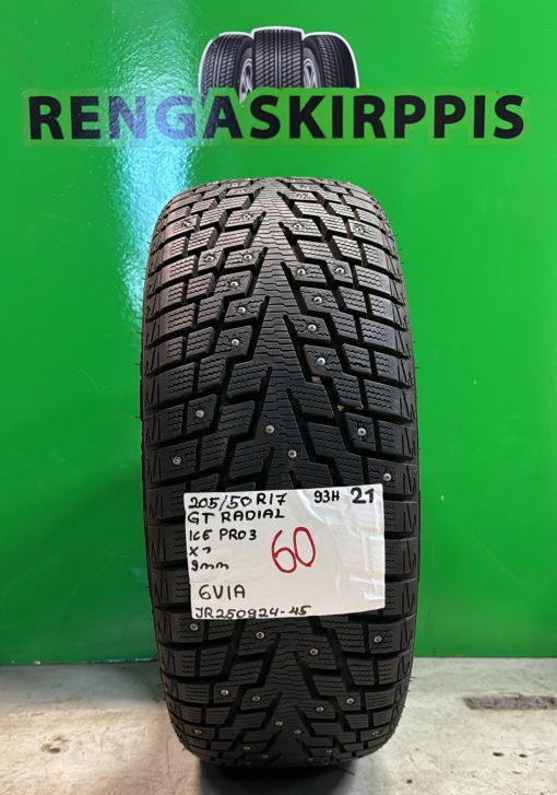 205/50R17 GT Radial IcePro 3 93H nasta 9mm / 6V1A