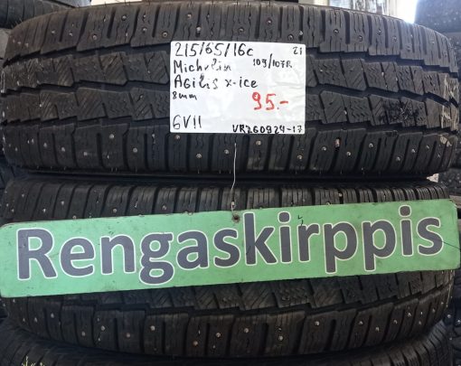 215/65R16C Michelin Agilis X-Ice 109/107R nasta 8mm / 6V11