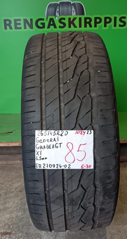 265/45R20 General Grabber GT 108Y kesä 6,5mm / 6-30