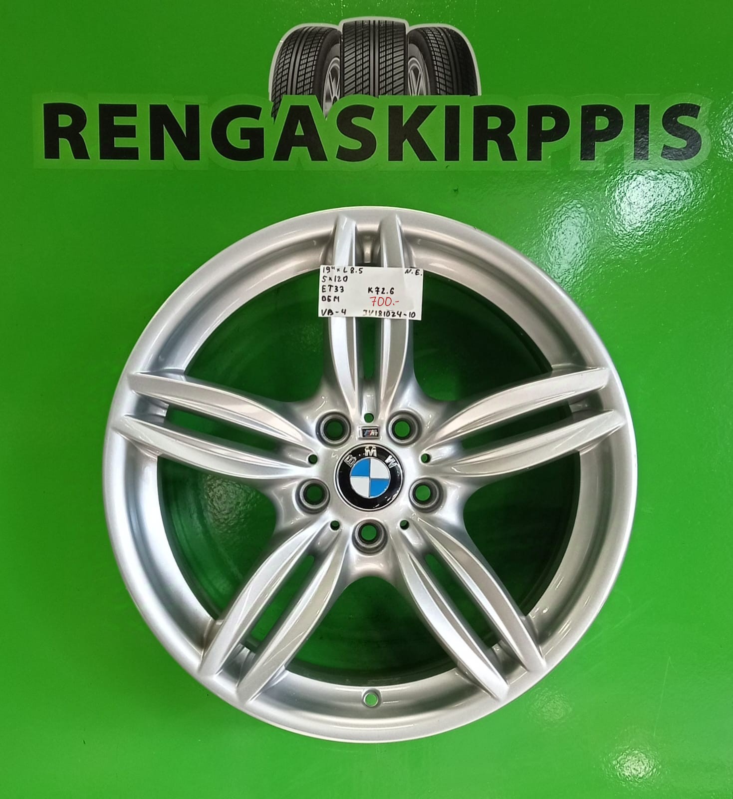 19" 5x120 ET33 K72,6 19"x8,5 Oem / H122