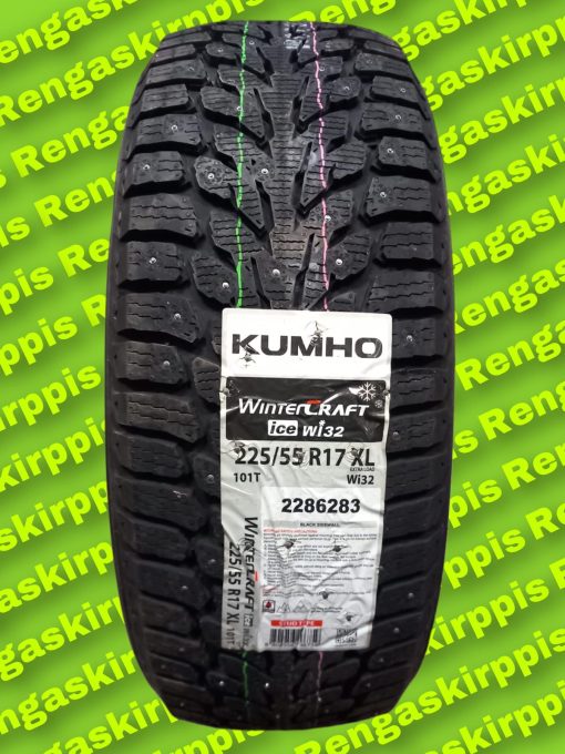 225/55R17 Kumho WinterCraft Ice Wi32 101T XL/ nasta