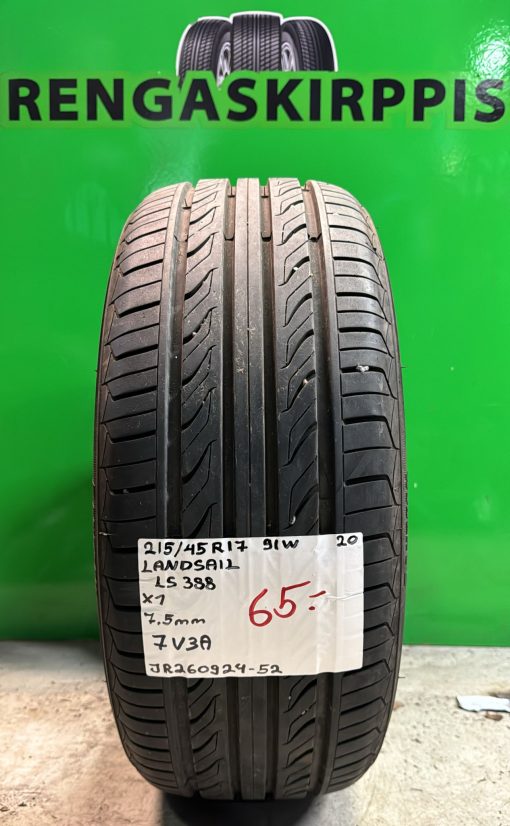215/45R17 Landsail LS388 91W kesä 7,5mm / 2V5-1