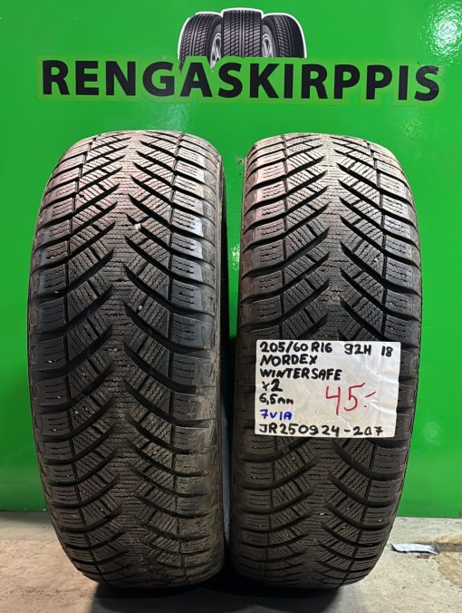 205/60R16 Nordexx WinterSafe 92H kitka 6,5mm / 7V1A