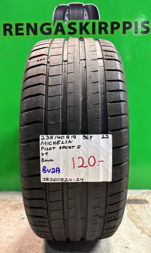 235/40R19 Michelin Pilot Sport 5 96Y kesä 8mm / 3P6-1