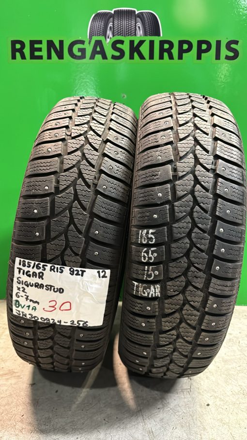 185/65R15 Tigar Sigura Stud 92T nasta 6-7mm / 10V1A