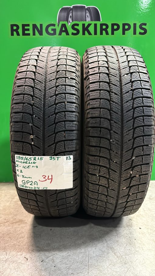 195/65R15 Michelin X-Ice X13 95T kitka 6-7mm / 9P2A