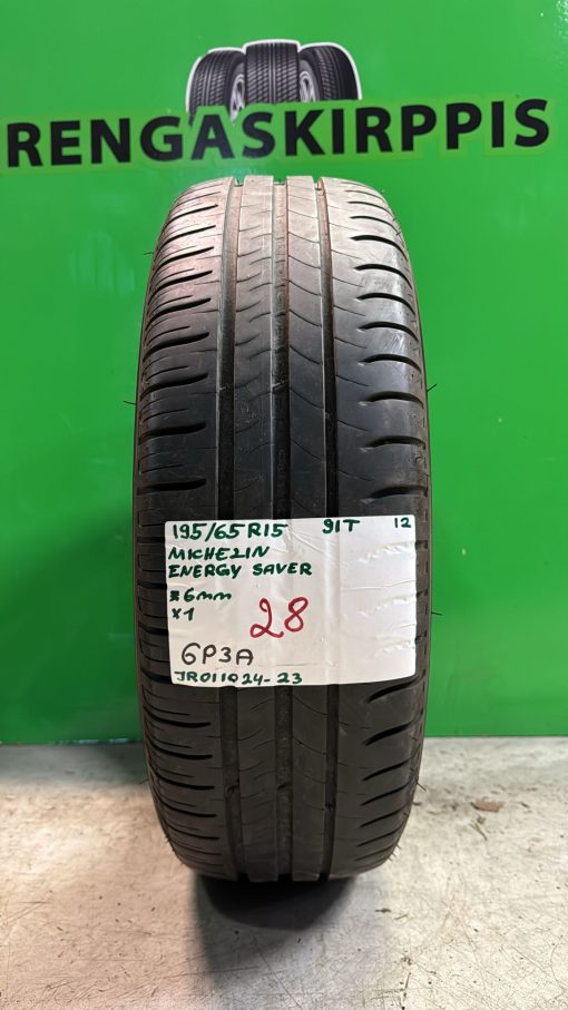 195/65R15 Michelin Energy Saver 91T kesä 6mm / 6P3A