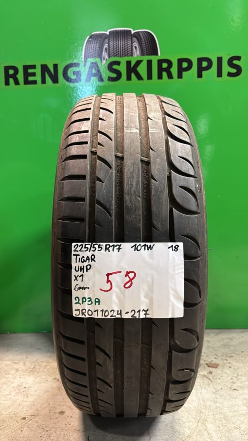 225/55R17 Tigar UHP 101W kesä 6mm / 2P3A