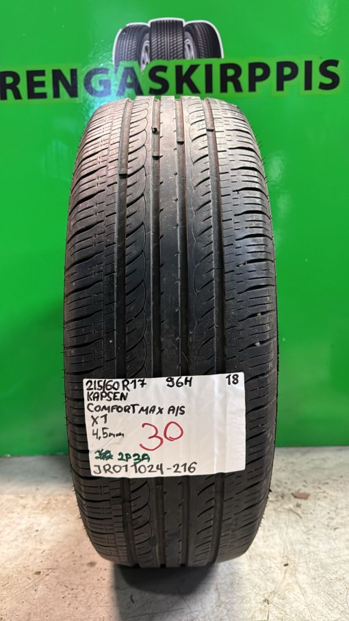 215/60R17 Kapsen Comfort Max A/S  96H kesä 4,5mm / 2P3A