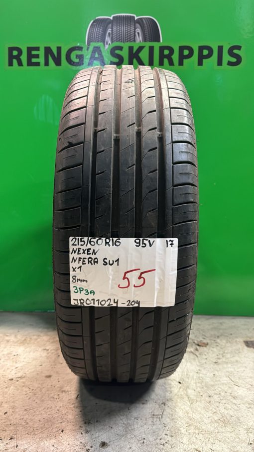 215/60R16 Nexen NFera SU1 95V kesä 8mm / 3P3A