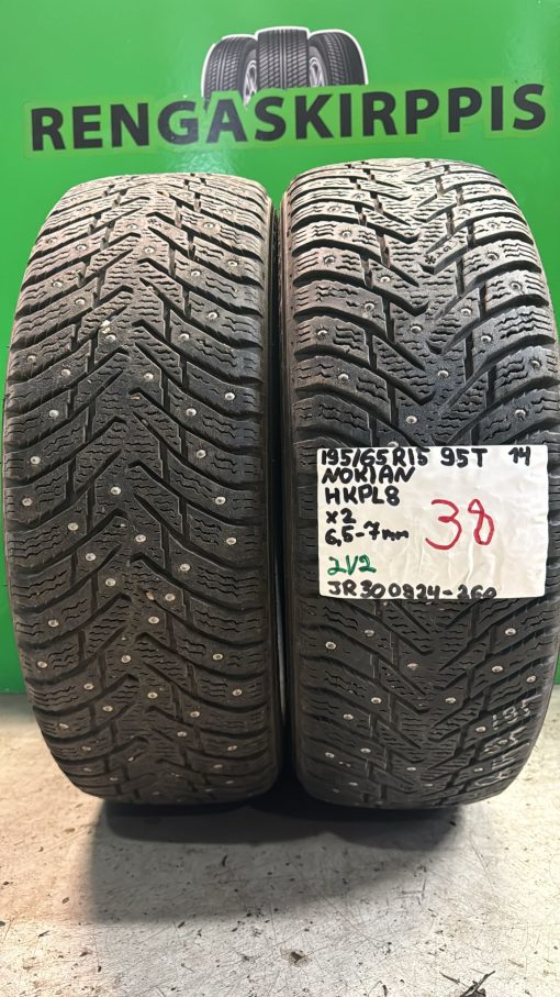 195/65R15 Nokian HKPL 8 95T nasta 6,5-7mm / 2V2