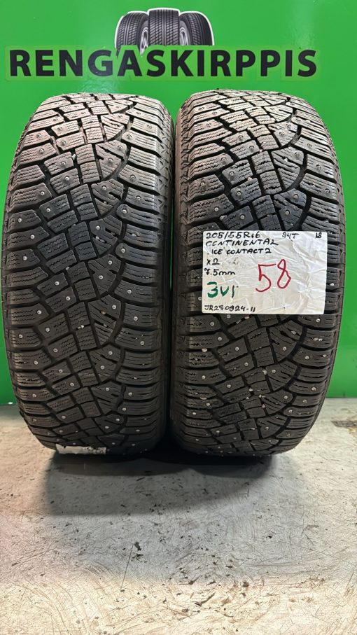 205/55R16 Continental IceContact 2 94T nasta 7,5mm / 3V1