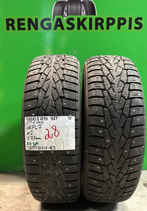 185/65R15 Nokian HKPL 7 92T nasta 7-7,5mm / 5P3A