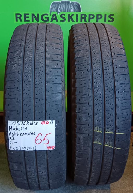 225/75R16C Michelin Agilis Camping 116Q kesä 5mm / 4V30