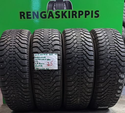 205/60R16 GoodYear UltraGrip 500 92T nasta 7,5-8mm / 5V1A