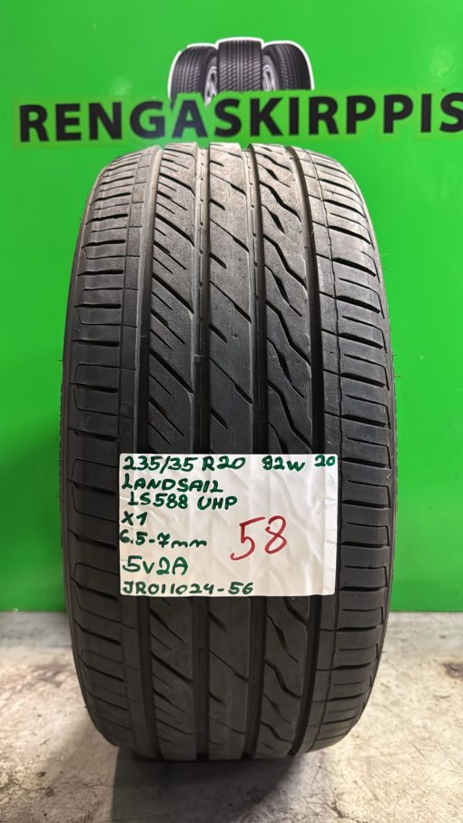 235/35R20 Landsail LS588 UHP 92W kesä 6.5-7mm / 5V2A