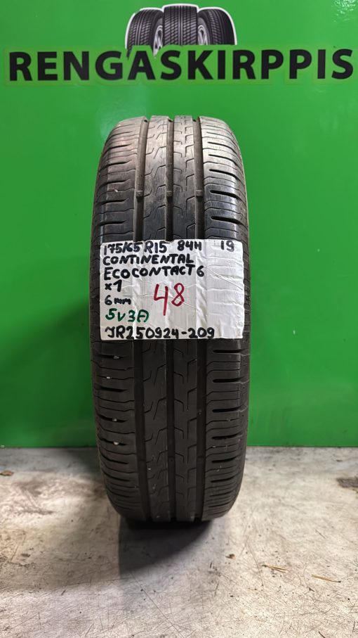175/65R15 Continental EcoContact 6 84H kesä 6mm / 5V3A