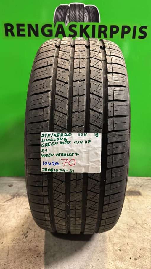 275/45R20 LingLong Greenmax 4x4 HP 110V kesä uudenveroiset / 6V14-1