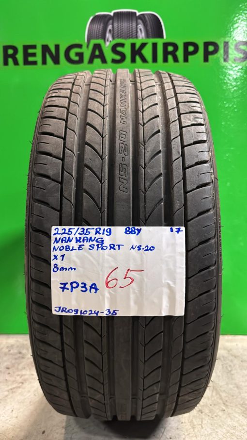 225/35R19 Nankang Noble Sport NS20 88Y kesä 8mm / 6V7-1