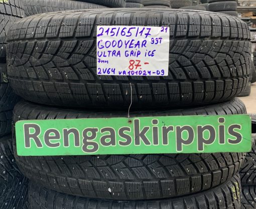 215/65R17 GoodYear UltraGrip Ice 99T kitka 7mm / 2V64
