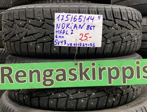 175/65R14 Nokian HKPL 7 86T nasta 6mm / 5V43