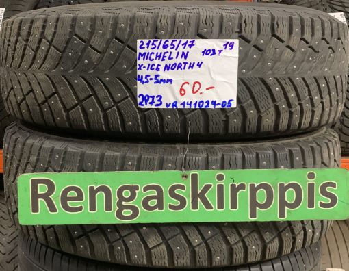 215/65R17 Michelin X-Ice North 4 103T nasta 4,5-5mm / 2P73