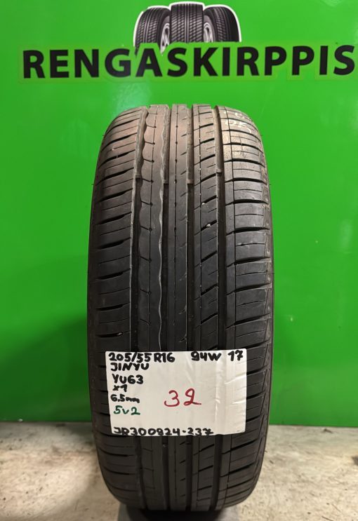 205/55R16 Jinyu YU63 94W kesä 6,5mm / 3P13-1