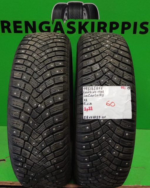 195/65R15 Continental IceContact 3 95T nasta 6mm / K4
