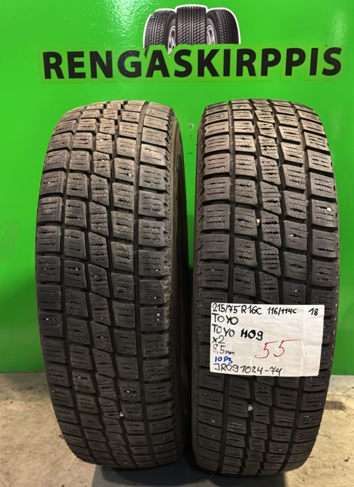215/75R16C Toyo H09 116/114C kitka 8,5mm / 10P3