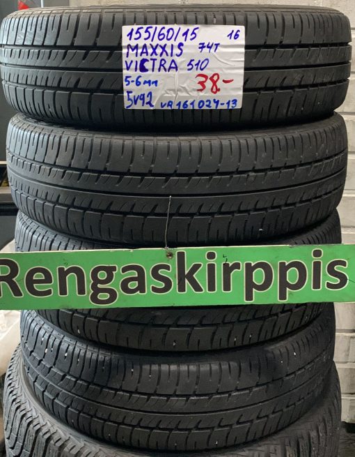155/60R15 Maxxis Victra 510 74T kesä 5-6mm / 5V42