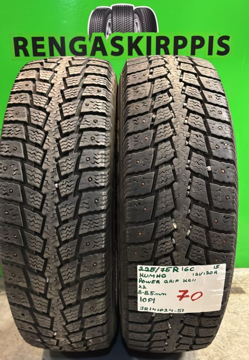 225/75R16C Kumho PowerGrip KC11 121/120R nasta 8-8,5mm / 10P1