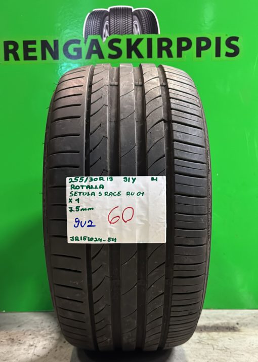 255/30R19 Rotalla Setula S Race RU01 91Y kesä 7,5mm / 4P14-2