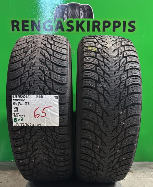 215/60R16 Nokian HKPL R3 99R kitka 7,5mm / 8V3