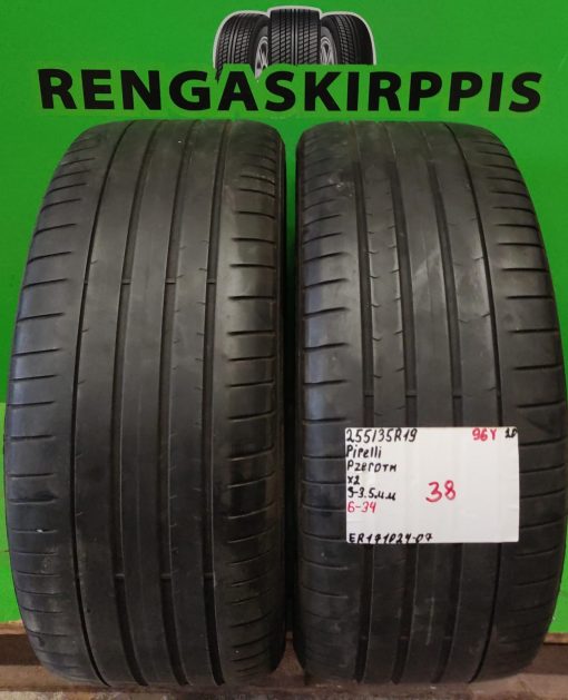 255/35R19 Pirelli PZero TH 96Y kesä 3-3,5mm / 6-34