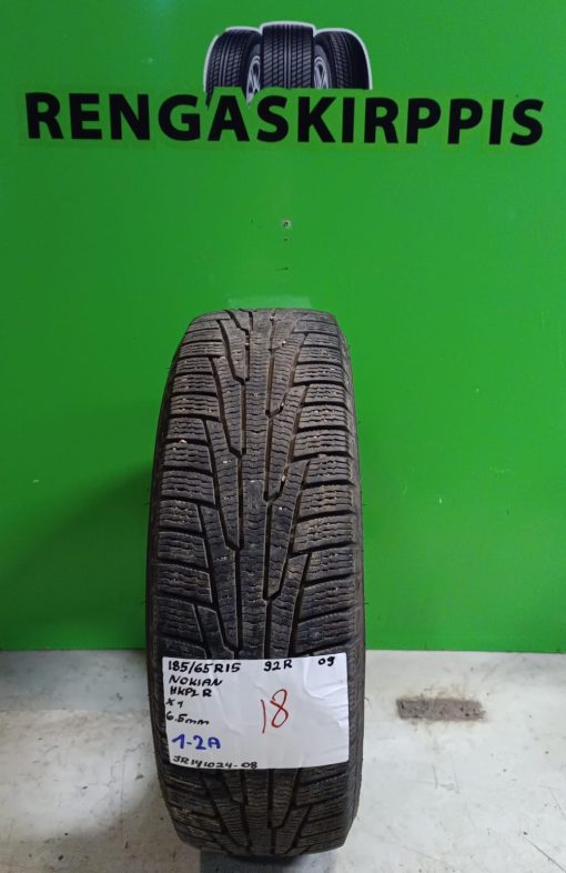 185/65R15 Nokian HKPL R 92R kitka 6,5mm / 1-2A
