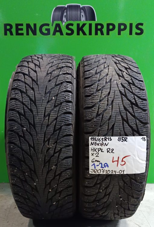 195/65R15 Nokian HKPL R2 95R kitka 6mm / 1-2A