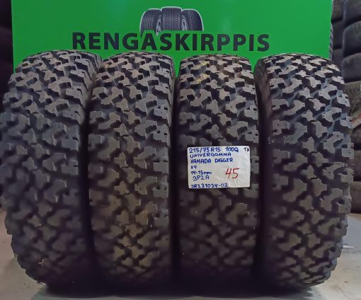 215/75R15 Univergomma Hamada Digger 100Q kesä 14-15mm / 3P2A